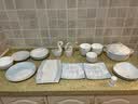 传世瓷碗碟套装 家用中式景德镇陶瓷器餐具碗筷餐具整套吃饭碗盘子组合  白玉牡丹56件公主堡豪华装 56件套 实拍图