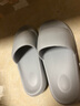 惠夫人拖鞋男室内夏季防滑软底洗澡家用情侣平跟女士家居家浴室凉拖鞋 【简约/轻】粉红 36-37 （适合35-36码穿） 实拍图