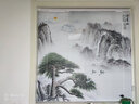 凯美隆铝合金百叶窗帘客厅阳台防晒帘卫生间厨房厕所防水防窥帘可免打孔 JD-E441 高清环保印画 防水防油 每平方米单价/不足1平按1平算 实拍图