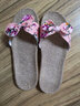 熙慕莱拖鞋女夏亚麻拖鞋女士家居鞋棉麻凉拖鞋女室内四季厚底 33款粉红色(女鞋) 25(37-38码) 实拍图