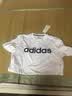 阿迪达斯（adidas）t恤男装女装 2026夏季新款情侣装短袖运动服潮流宽松半袖休闲上衣 奇妙浅灰绿-KA7290 /情侣单件装/快干修身 S 实拍图