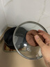 cookerbene不锈钢锅盖家用炒菜锅盖子炒锅可视锅盖通用透明玻璃盖 玻璃盖(带木纹盖珠) 18cm 实拍图