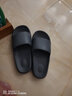 惠夫人拖鞋男室内夏季防滑软底洗澡家用情侣平跟女士家居家浴室凉拖鞋 【简约/轻】浅灰 42-43 （适合41-42码穿） 实拍图