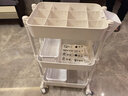 康而普（CANPOST）美容院美容车纹绣美睫仪器手推车美容移动多功能置物架美发小推车 医美推车二层无抽屉奶油白5 实拍图