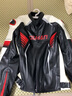 杜汉（DUHAN）D-2168摩托车骑行服男女四季款赛车服越野机车皮衣秋冬红白男3XL 实拍图