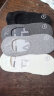蕉内银皮500E袜子男士棉感抗菌防臭防滑不掉跟无痕隐形船袜夏季4双装 黑灰灰白 39-42 晒单实拍图