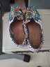 汤姆斯新款女鞋韩版潮低帮涂鸦帆布鞋套脚懒人鞋子TM631105W 白色 36 实拍图