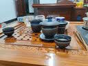 石茗堂天目釉建盏功夫茶具套装高档家用整套茶具办公送礼物老公男朋友 星空茶壶10头套组 实拍图
