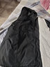 啄木鸟外套男士装中长款秋冬季潮流加绒加厚款夹克宽松大码衣服外套 黑色（常规款） XL 实拍图