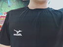 美津浓（MIZUNO）短袖t恤男士凉感冰丝夏季薄款户外青年速干衣 黑色【2104】 M 实拍图