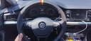 奥迈尔 适用于大众探岳方向盘套真皮手缝途观L凌渡速腾朗逸途岳途昂探歌途锐帕萨特迈腾高尔夫R-Line NAPPA牛皮+两侧打孔+红色线 实拍图