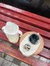 卓朗小型便携式烧水杯旅行保温加热烧水壶办公室电热炖煮水杯 0.3L 奶杏白 实拍图