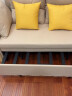 喜客邦客厅折叠沙发床三人卧室两用沙发床布艺欧式简易小户型多功能沙发 1.38米外径海绵棉麻款 实拍图