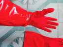 尔苗 加厚橡胶皮加绒女防水保暖洗衣洗碗洗车水产家务手套 红色 1双装 晒单实拍图