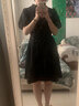 森马（Semir）【风格裙装合辑】连衣裙女夏季方领修身收腰裙子碎花短裙新中式 A款气质国风-黑色90001 160/84A/M 实拍图