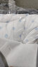 富安娜玻璃 纯棉面料空调被 七孔抑菌纤维被芯 夏薄被 3斤 203*229cm 蓝 实拍图