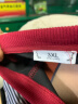 木棉林（mumianlin）加肥加大码字母宽松休闲卫衣秋冬新款韩版胖mm洋气中长款圆领外套 红色 3XL(建议160-180斤) 晒单实拍图