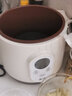 三源（SANYUAN） 紫砂电炖锅家用多功能电炖盅电汤锅全自动煲汤煮粥锅小型婴儿粥辅食锅智能预约定时迷你小炖锅 米白色 1.2L 实拍图