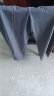 尚都比拉春季时尚通勤韩版休闲直筒中腰宽松长款阔腿休闲裤 灰色 XL  晒单实拍图