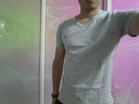 七匹狼t恤男短袖纯棉男士夏季半袖T恤运动休闲宽松v领全棉打底衣汗衫 V领2件(浅灰+浅灰) L (170) 推荐体重110-130斤 实拍图
