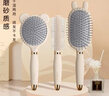 梳子气囊梳按摩头皮气垫梳女士专用长发直发可爱便携蓬松卷发梳子 米黄小熊梳【自带清洁爪】 实拍图