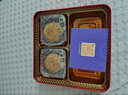 华美月饼礼盒 经典广式蛋黄白莲蓉月饼 中秋送礼企业团购 蛋黄金翡翠500g 实拍图