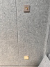 德力西（DELIXI）开关插座面板 CD821系列带开关电脑网络电话星辉银无框大板插座  二位音响插座 实拍图
