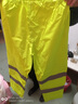 智汇反光雨衣交通雨衣雨裤套装电动车外卖防暴雨防汛环卫分体式冬季加厚棉雨衣 荧光绿【普通款150DPU】 XL号（适合身高170-175cm） 实拍图