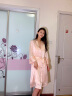 达芬奇密码仿真丝睡衣女士吊带睡裙仿丝绸冰丝睡袍两件套送女友生日礼物实用 912#柔粉 均码 实拍图