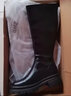 ZHR长靴女冬加绒保暖不过膝女靴厚底增高显瘦百搭女靴  黑色 37 实拍图