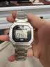 卡西欧（CASIO） 卡西欧(CASIO)手表男女经典小方块方表学生电子表运动防水树脂表 W-218HD-1A 实拍图