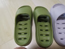merdor卫生间拖鞋男夏季浴室家用洗澡防滑漏水速干情侣凉拖鞋女室内厚底 绿色(加厚鞋底) 37-38 适合36-38 实拍图