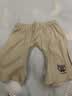 棉棉柔男宝宝开裆裤婴儿短裤男童开档裤夏季薄款叉叉裤纯棉外穿儿童裤子 米白恐龙 【开裆】 80 实拍图