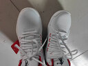 乔丹（QIAODAN）篮球鞋男运动鞋2025新款皮面防水防滑减震高帮球鞋毒液5战靴 白色/新星蓝-118 42 实拍图