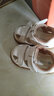牧童宝宝学步鞋秋冬款婴幼儿童鞋软底皮面小白鞋女童机能鞋男童步前鞋 贝壳白（夏凉鞋） 17 鞋内长12.8cm 实拍图