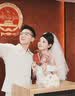 缔晶头纱领证求婚新娘头饰拍照表白登记蓬蓬纱装饰白色头纱儿童头纱 求婚头纱-发夹款 实拍图