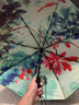 天堂 全自动晴雨伞三折 10骨加大加固安全自开收防晒遮阳伞 亚麻棕 实拍图