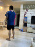 李宁（LI-NING）羽毛球服短袖套装春夏凉爽排球乒乓球赛比赛运动服时尚专业透气 女子/蓝色上衣/黑色短裤 套装 M 实拍图