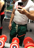 撸铁狼紧身衣男健身服短袖速干衣运动弹力透气吸汗肌肉健美训练教练上衣 B104白色中国 XL 实拍图