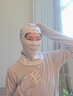 RINDU滑雪面罩女冬季户外滑雪机车骑行面罩男保暖护脸护颈防风防寒头套 蓝黑色【排汗透气 塑形显瘦】 均码（约42cm） 实拍图