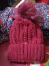 安妮莎帽子女冬季加绒毛线帽韩版青年甜美可爱女士秋冬针织帽百搭保暖 成人款-酒红色 只有帽子，没有围脖（加绒加厚有弹力） 实拍图