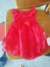 TTKA 婴儿公主裙子无袖包屁女宝宝连衣裙0-1岁薄款新生儿衣服夏季 红色 73cm适合6-9个月 实拍图