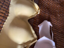 南极人无痕乳胶内衣女士无钢圈小胸聚拢调整型少女学生美背文胸罩 黄色 XL（建议120-135斤85D&90ABC） 实拍图