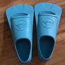 英发（YINGFA）脚蹼游泳训练短脚蹼浮潜自由泳儿童脚蹼脚掌成人潜水专业蛙鞋 淡蓝色 S（38-40码） 实拍图
