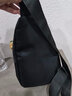 畅印 七夕胸包女包斜挎包小包休闲运动腰包女士帆布单肩包男包韩版潮 1_黑色 实拍图