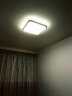 雷士（NVC）led卧室灯餐厅书房灯饰现代北欧风格时尚吸顶灯方形背光设计灯具 实拍图