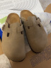 BIRKENSTOCK勃肯拖鞋男女同款拖鞋外穿牛皮包头拖鞋Boston系列 女款草色960813 35 实拍图