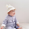 贝娜茜婴儿帽子春秋薄款渔夫帽夏季女宝宝遮阳帽盆帽可调小月龄6-12个月 蝴蝶结-黄色 3个月-2岁（40-49CM） 晒单实拍图