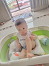 孕味妈咪婴儿洗澡盆洗澡神器 新生儿大号可折叠宝宝浴盆 可坐可躺兔子款 【+浴垫+脸盆*2】清新绿+大礼包 实拍图
