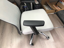 希比希 办公椅午休椅可躺椅午睡165度电脑椅夏季懒人多功能人体工学老板 灰色\无脚托\铝合金脚 实拍图